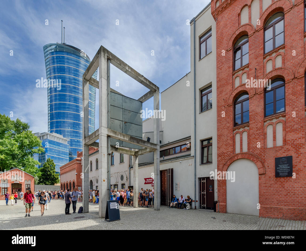 The Warsaw Rising Museum. Located in a former trolley railways power station. Warsaw, mazovian province, Poland. Stock Photo