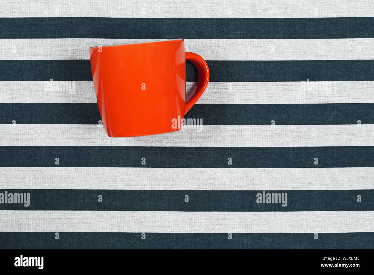 Orange + Brown Stripe Mug Set main image 0