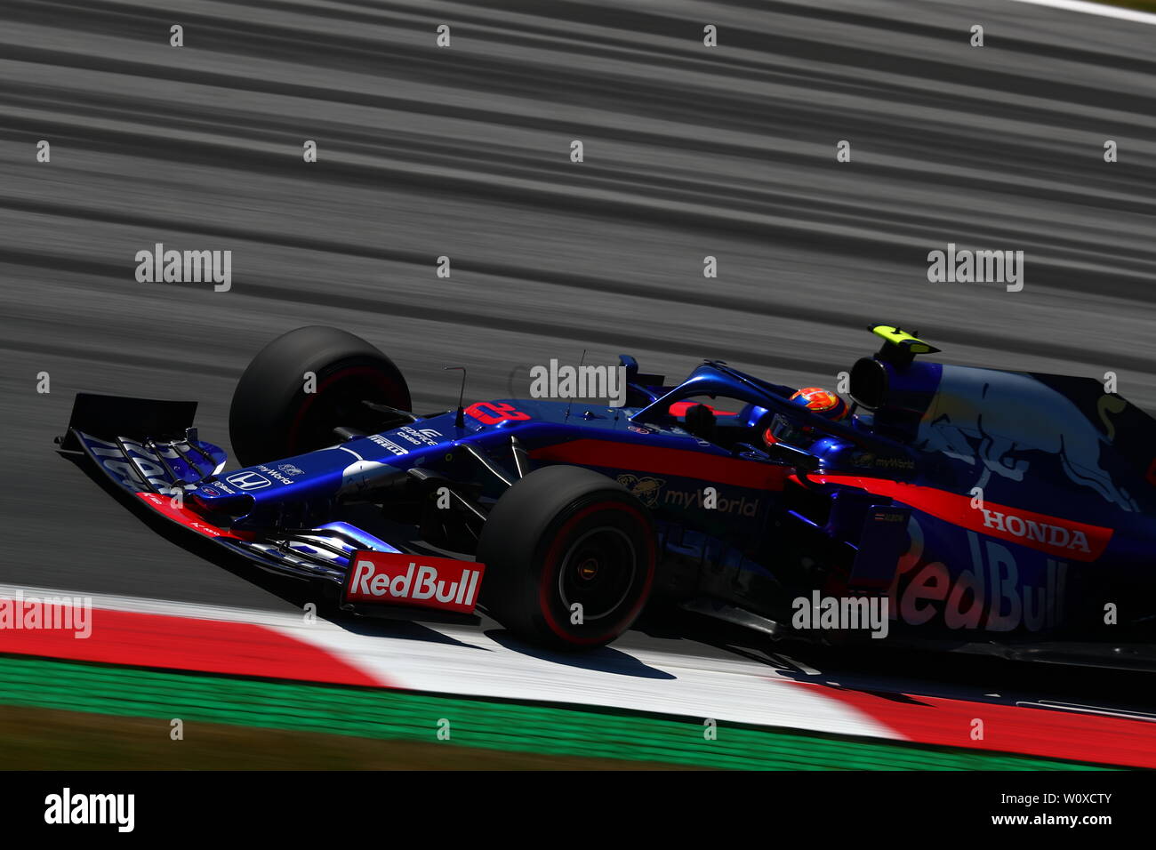 #23 Alexander Albon ToroRosso Honda. Austrian Grand Prix 2019 Spielberg. Stock Photo