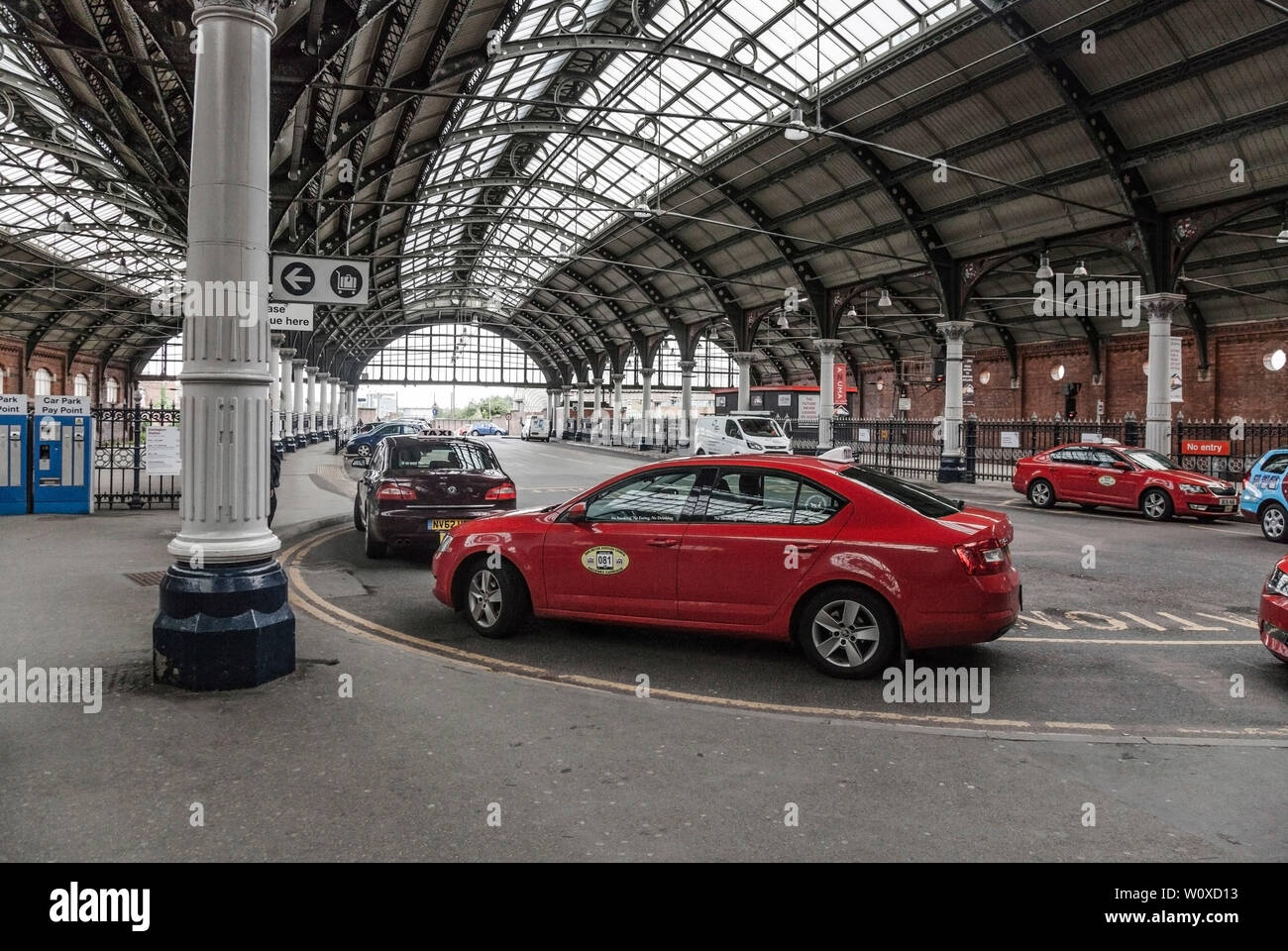 The rear entrance to Darlington Railway Station,England,UK Stock Photo