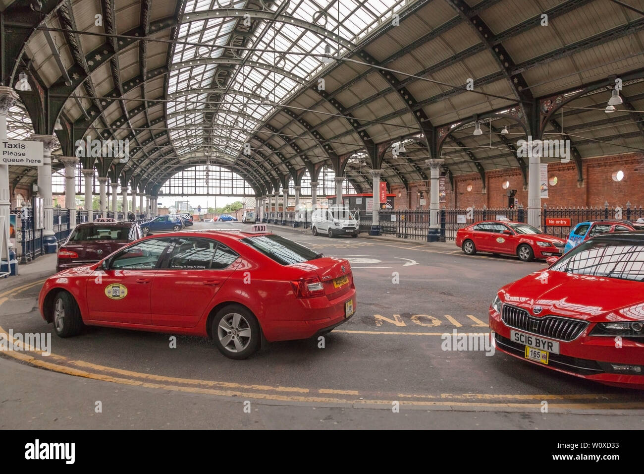 The rear entrance to Darlington Railway Station,England,UK Stock Photo