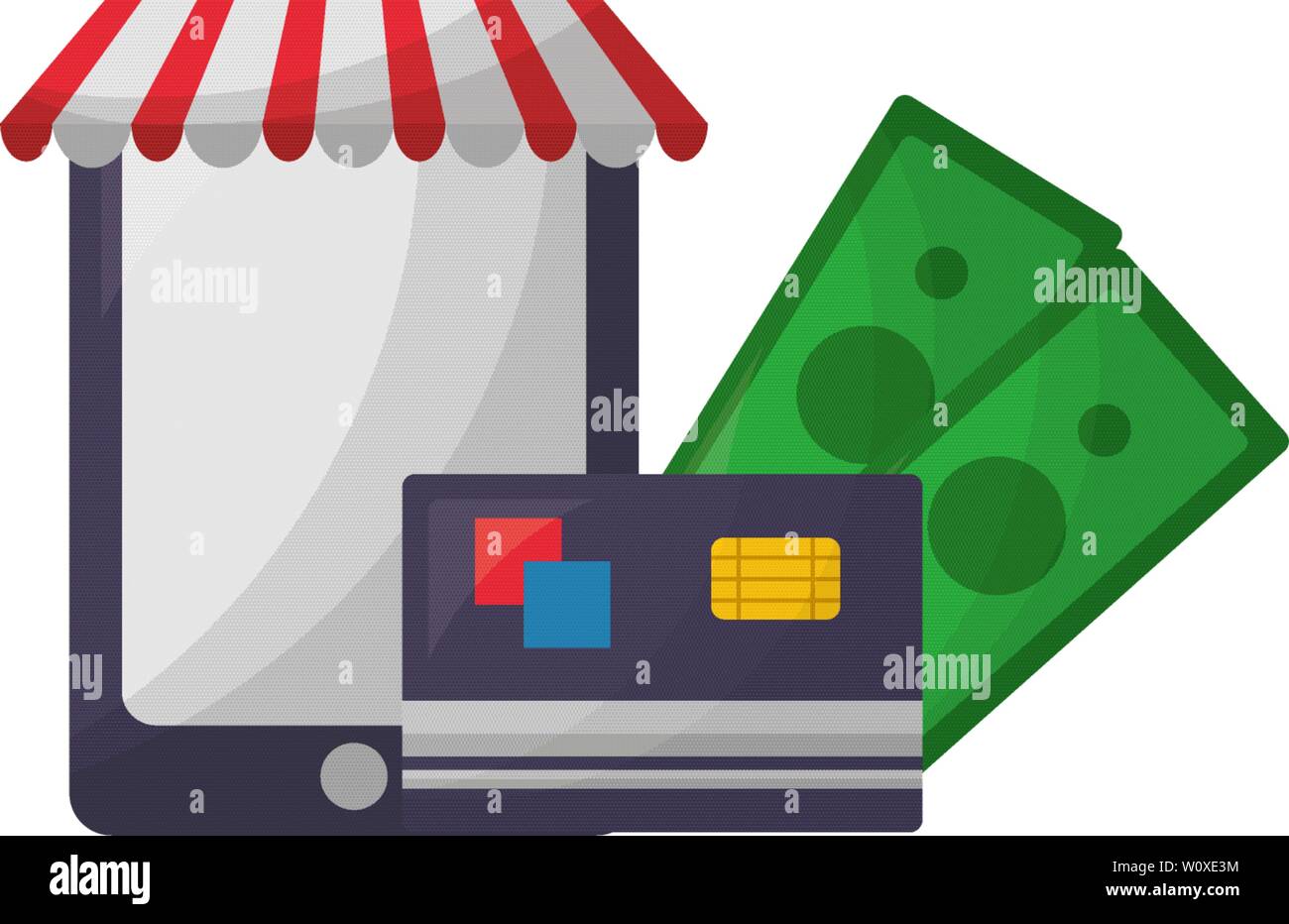 online ecommerce money concept Stock Vector Image & Art - Alamy