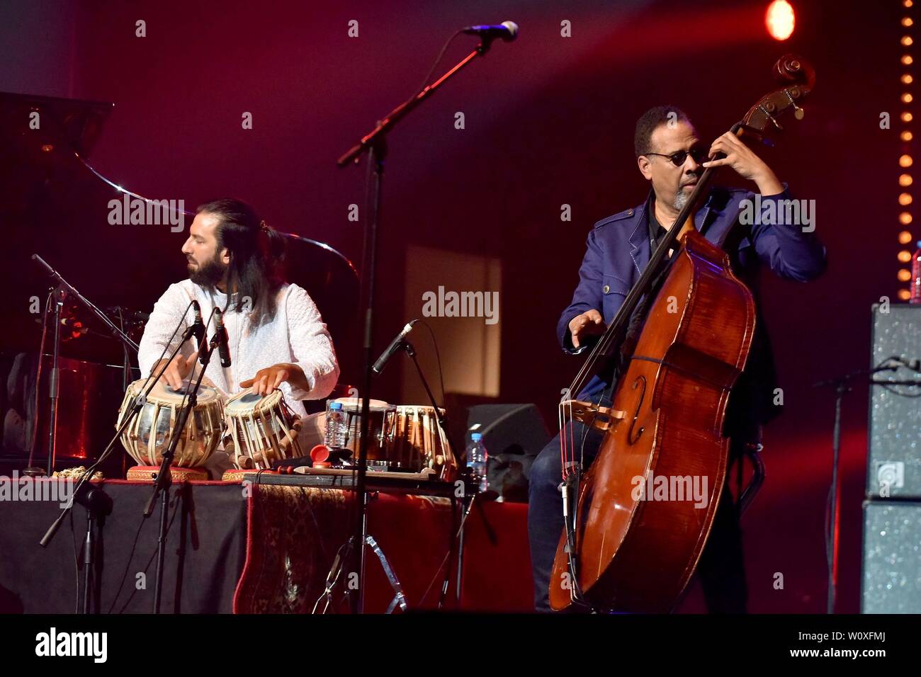 Rabat. 28th June, 2019. Artists perform during the 2019 Mawazine Festival in Rabat, Morocco, June 27, 2019. Credit: Xinhua/Alamy Live News Stock Photo