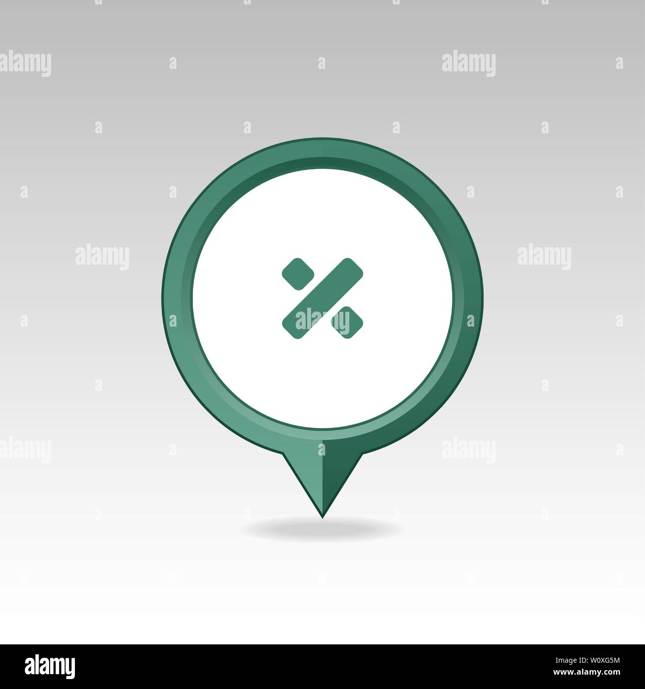 Division pin map icon. Map pointer. Map markers. Destination vector icon. GPS location symbol. Mapping pins icon EPS 10 vector file has transparency, Stock Vector