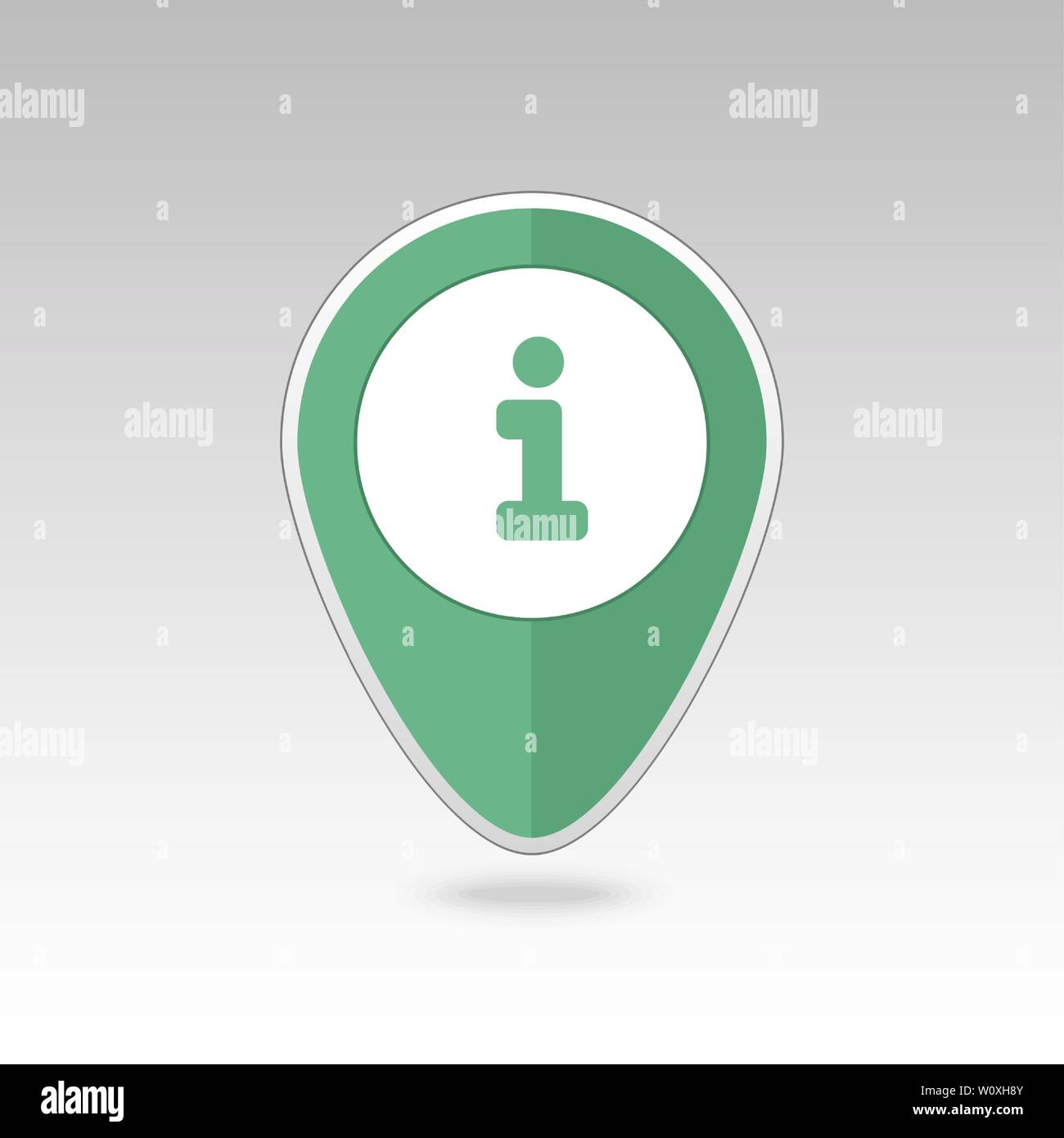 Information pin map icon. Map pointer. Map markers. Destination vector ...