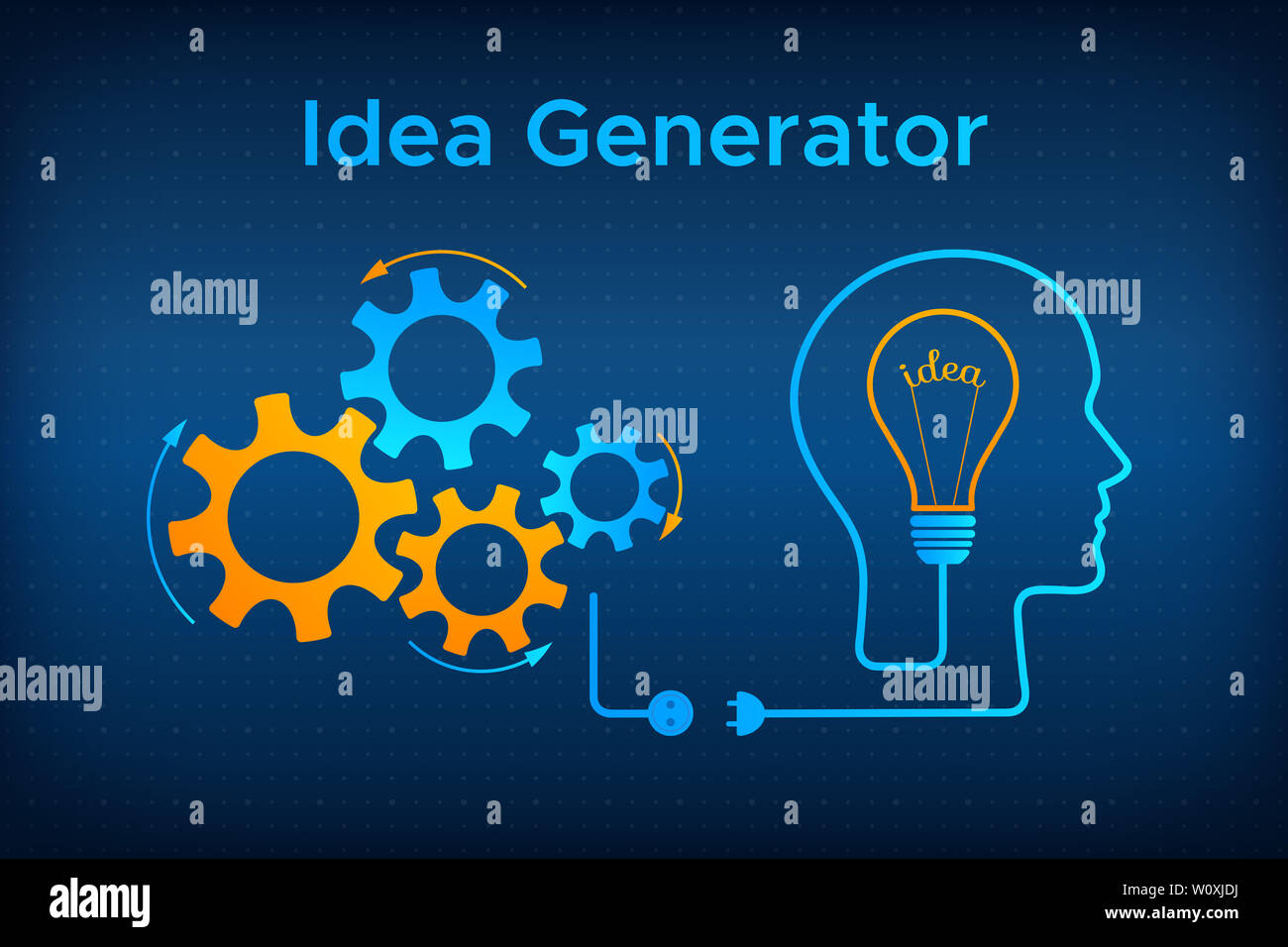 Idea Generator. Генерация идей силуэт. Генератор идей мозг и лампочка. Векторная Графика Генератор.