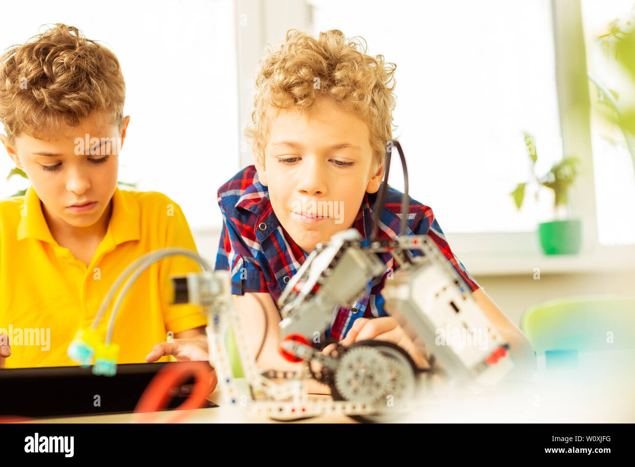 robot and boy science