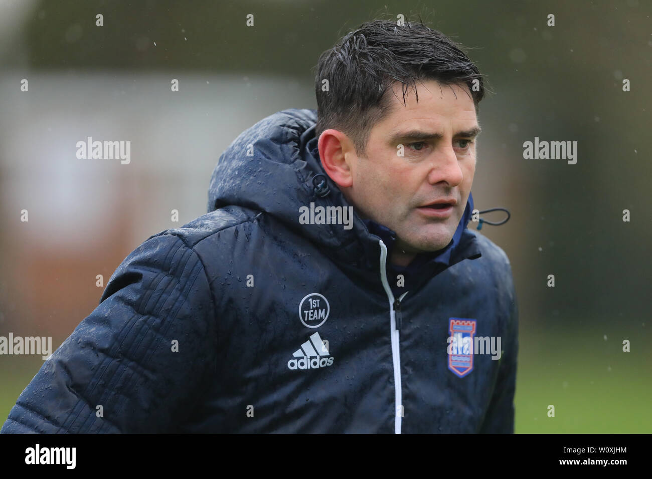 Assistant Manager of Ipswich Town, Stuart Taylor - Paul Lambert, New Ipswich Town Manager first training session - 30th October 2018 Stock Photo