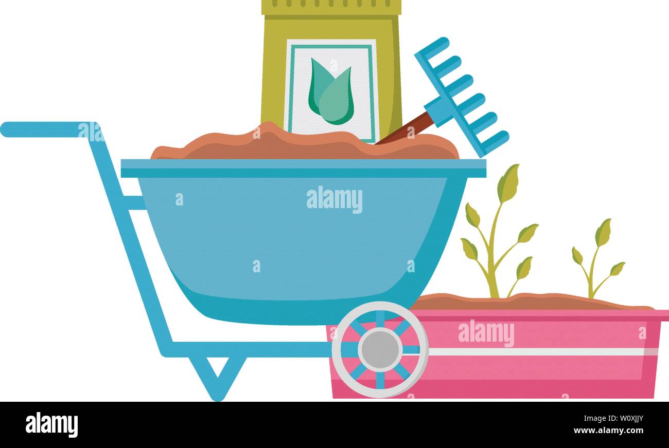 tools decoration gardening flat design Stock Vector Image & Art - Alamy