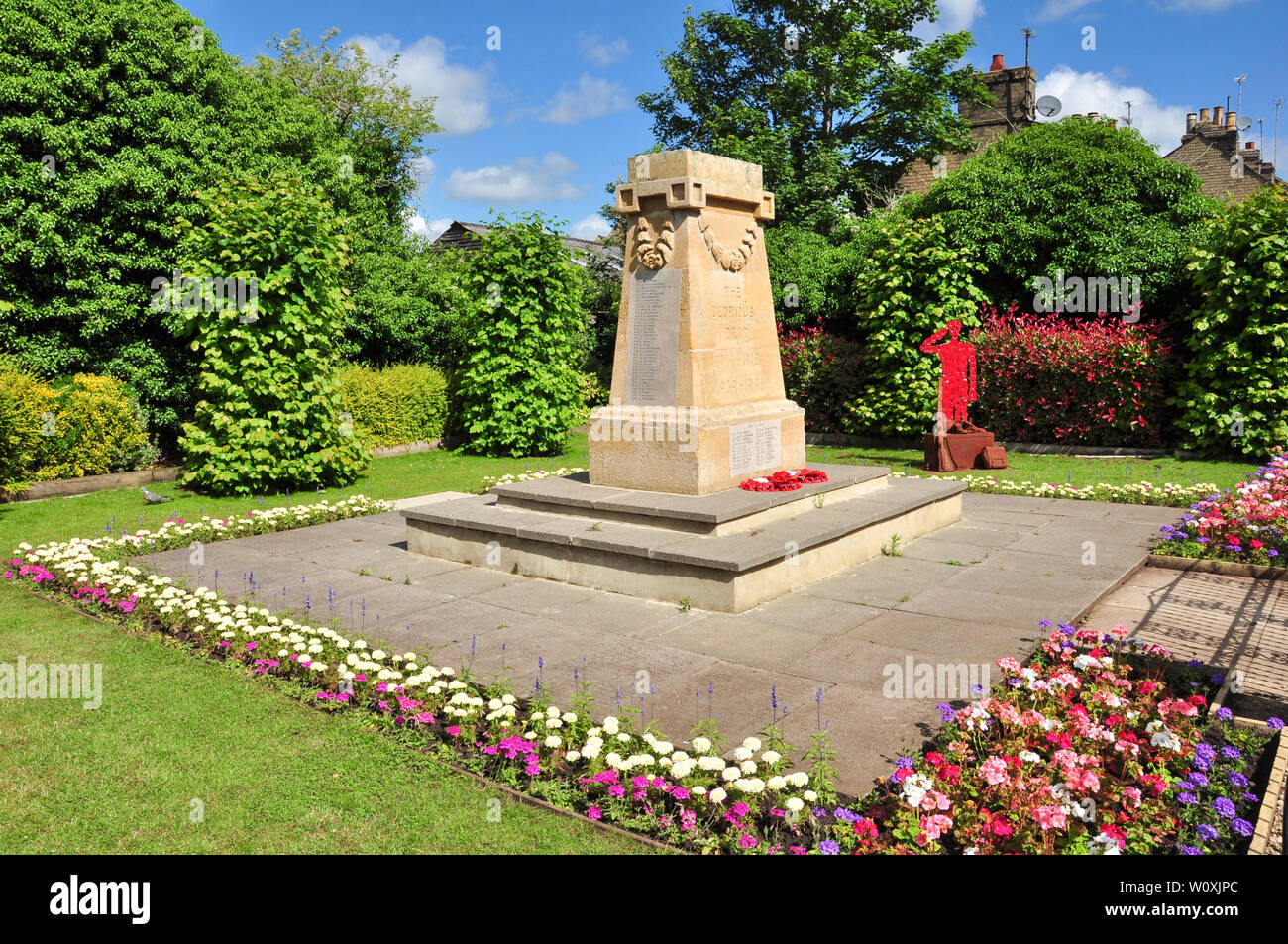 War Memorial, St Neots, Cambridgeshire, England, UK Stock Photo