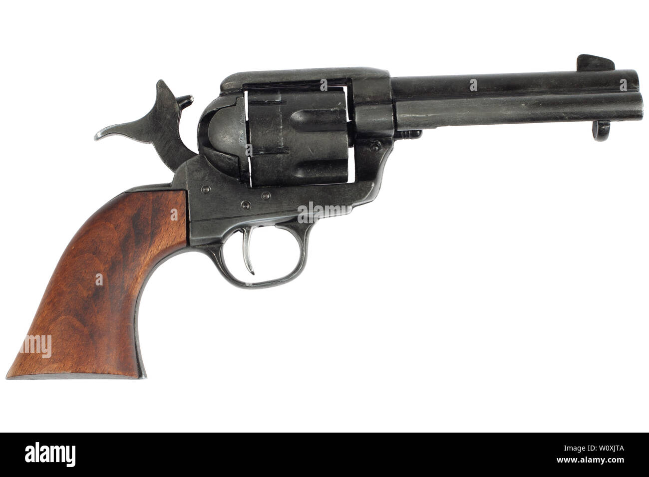 wild west revolver - colt single action army isolated on white background  Stock Photo - Alamy