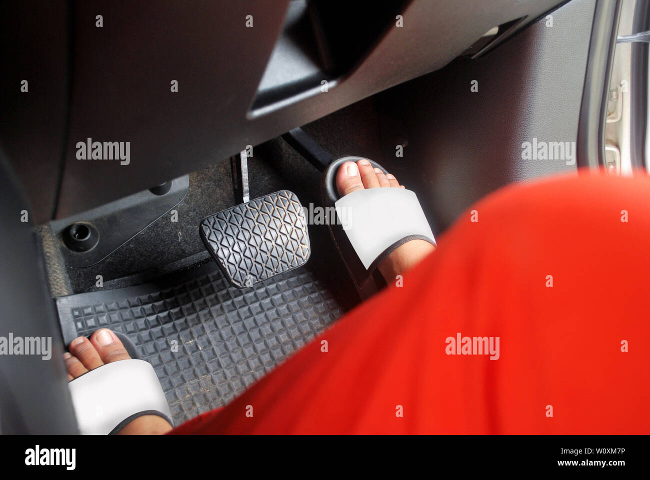 Working hand brake system Car accessories and parts Stock Photo Alamy