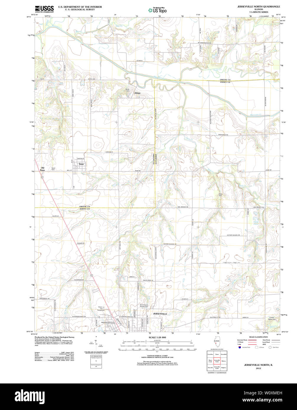 Map of jerseyville hires stock photography and images Alamy