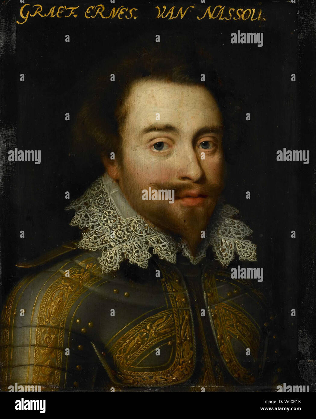 Portrait of Johan Ernst I, Count of Nassau-Siegen. Ravesteyn, Jan Antonisz van Stock Photo