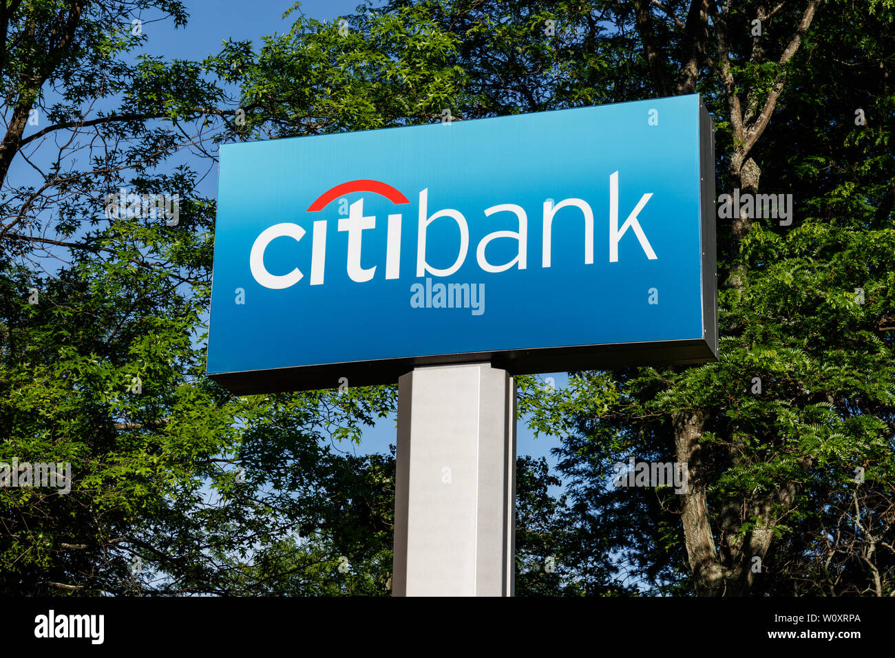 Deerfield - Circa June 2019: Citibank retail bank branch. Citibank is the consumer division of financial services multinational Citigroup II Stock Photo
