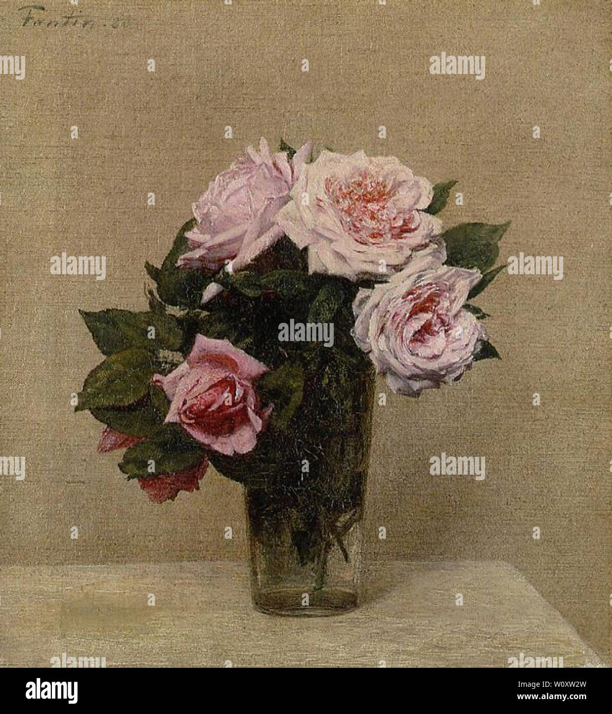 Henri Fantin-Latour - Roses 1886 Stock Photo - Alamy