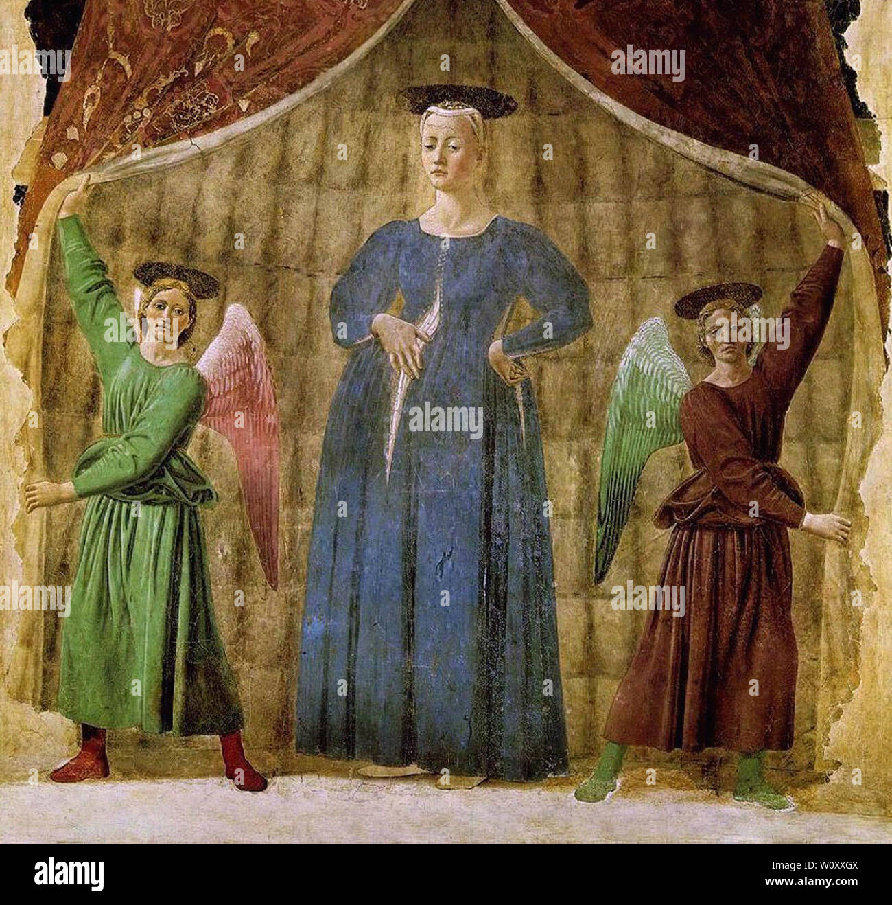 Piero della Francesca - Madonn Del Parto 1 C 1460 Stock Photo