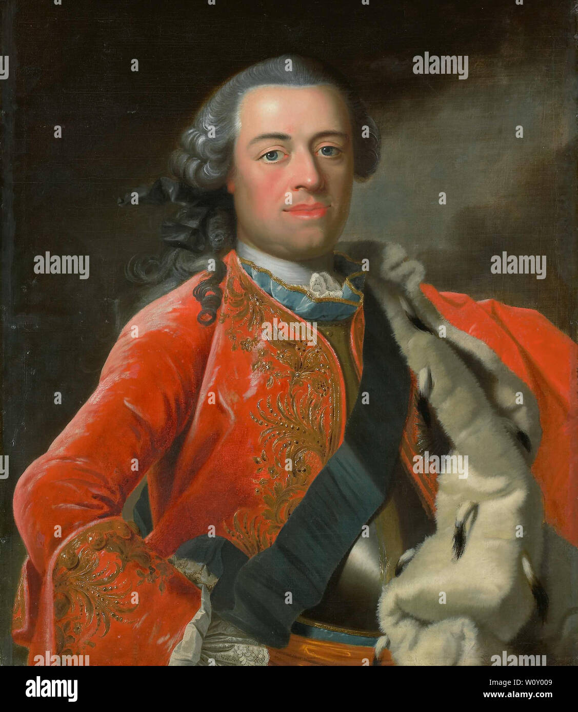 Portrait of William IV, Prince of Orange (1750). Mijn, Frans van der Stock Photo