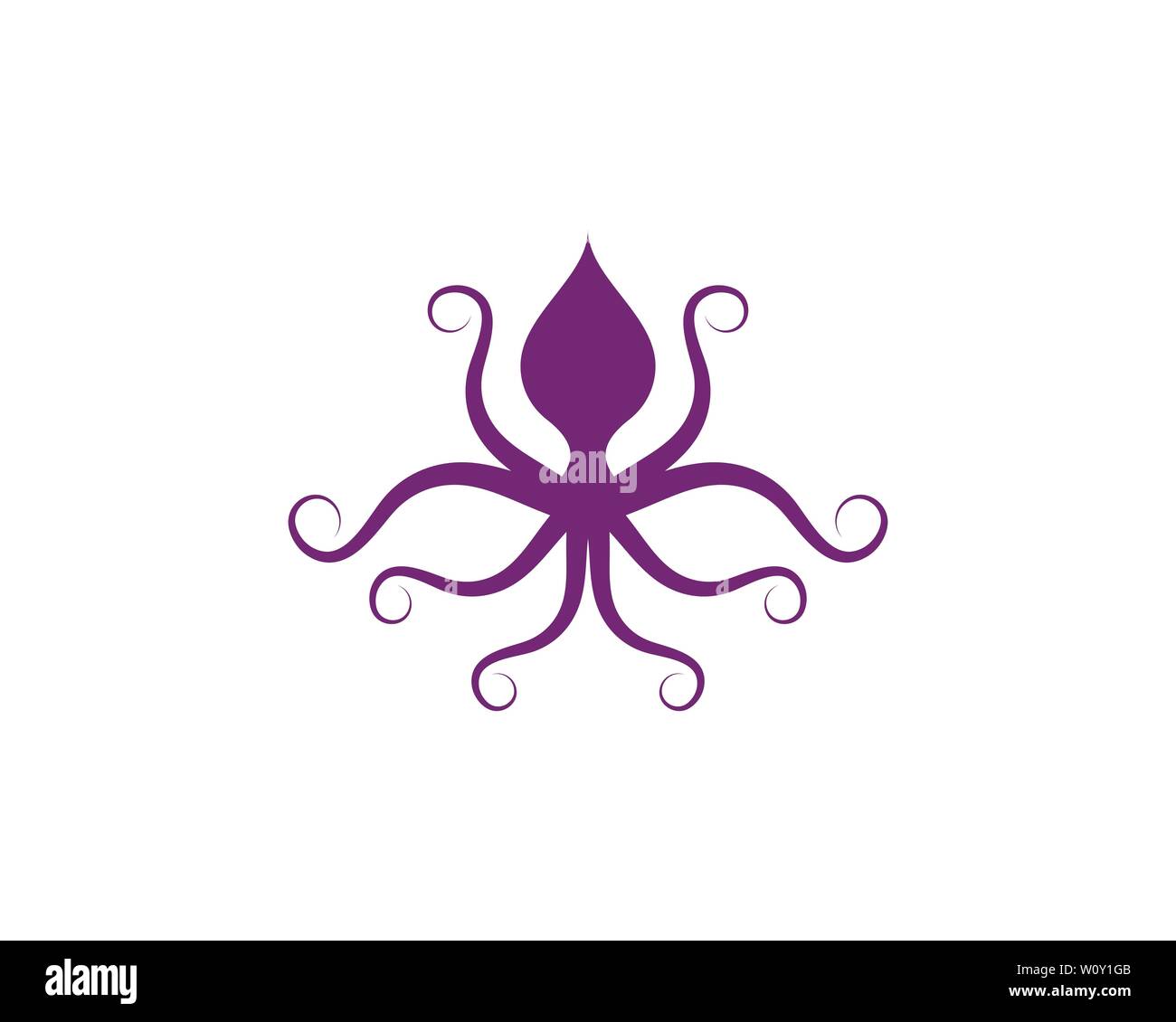 octopus vector icon illustration design template Stock Vector Image ...