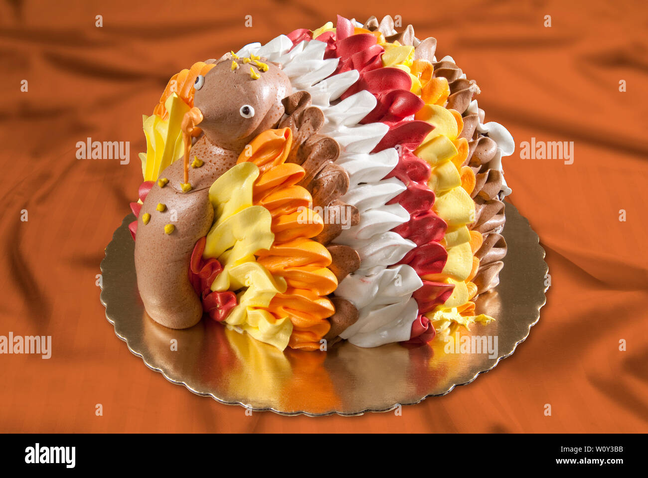Thanksgiving Turkey Cake Stock Photo - Alamy