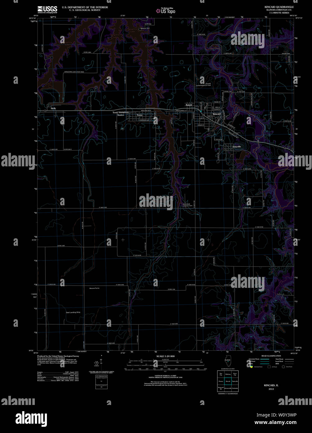 Map of kincaid hires stock photography and images Alamy