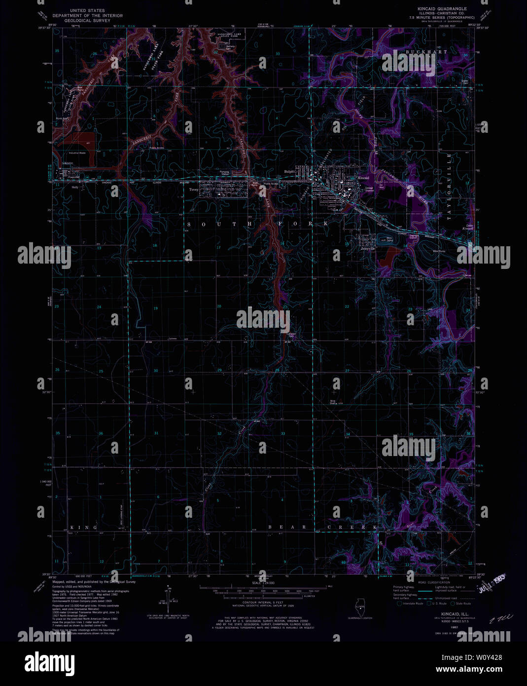 Map of kincaid hires stock photography and images Alamy