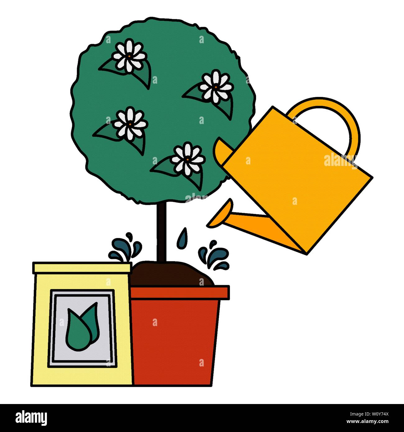 tools decoration gardening flat design Stock Vector Image & Art - Alamy