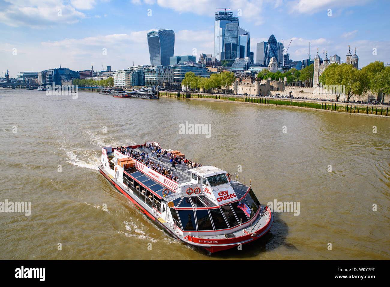 Boats on the River Thames in London, United Kingdom Stock Photo Alamy