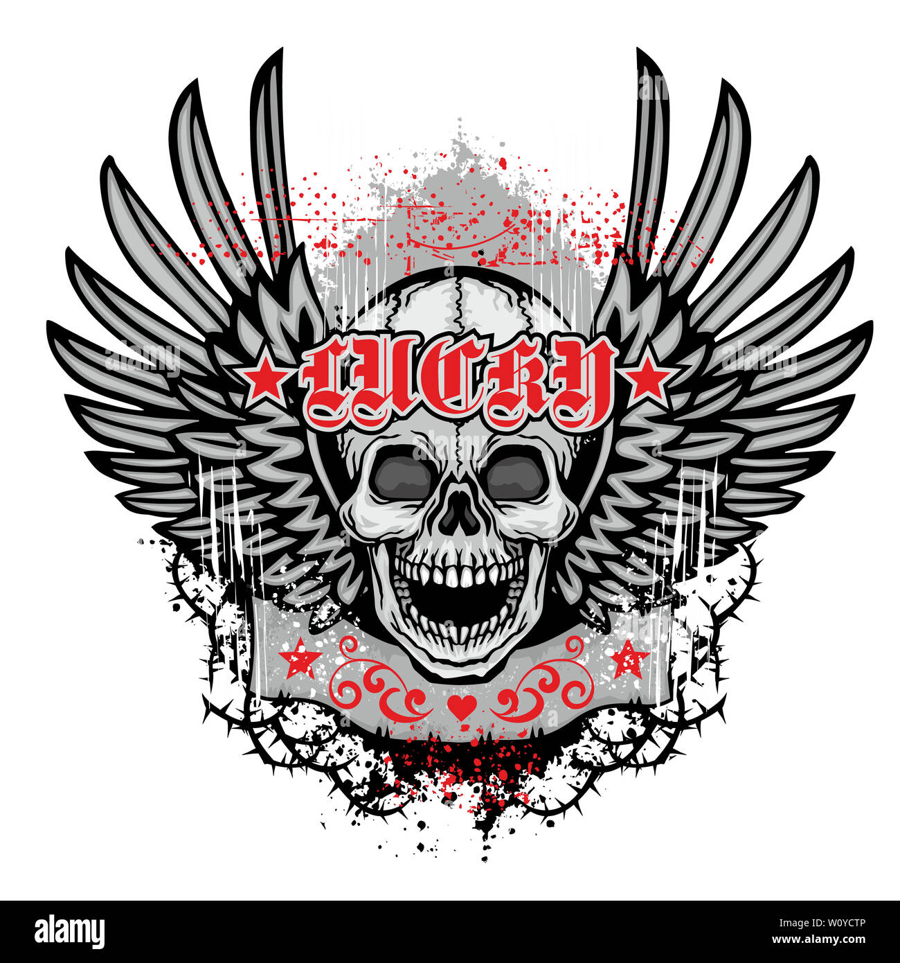 Page 2 - Vector Vintage T Shirt Design Skull High Resolution Stock  Photography and Images - Alamy