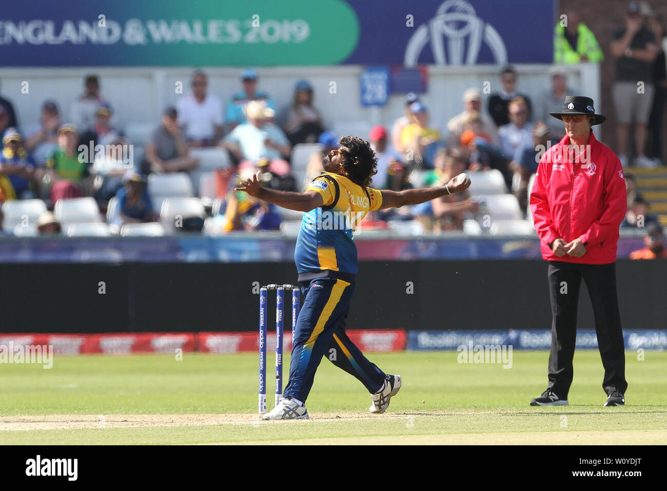 CHESTER LE STREET, ENGLAND 28th June 2019. Match between Sri Lanka and South Africa at Emirates Riverside, Chester le Street on Friday 28th June 2019. (Credit: Mark Fletcher | Credit: MI News & Sport /Alamy Live News Stock Photo