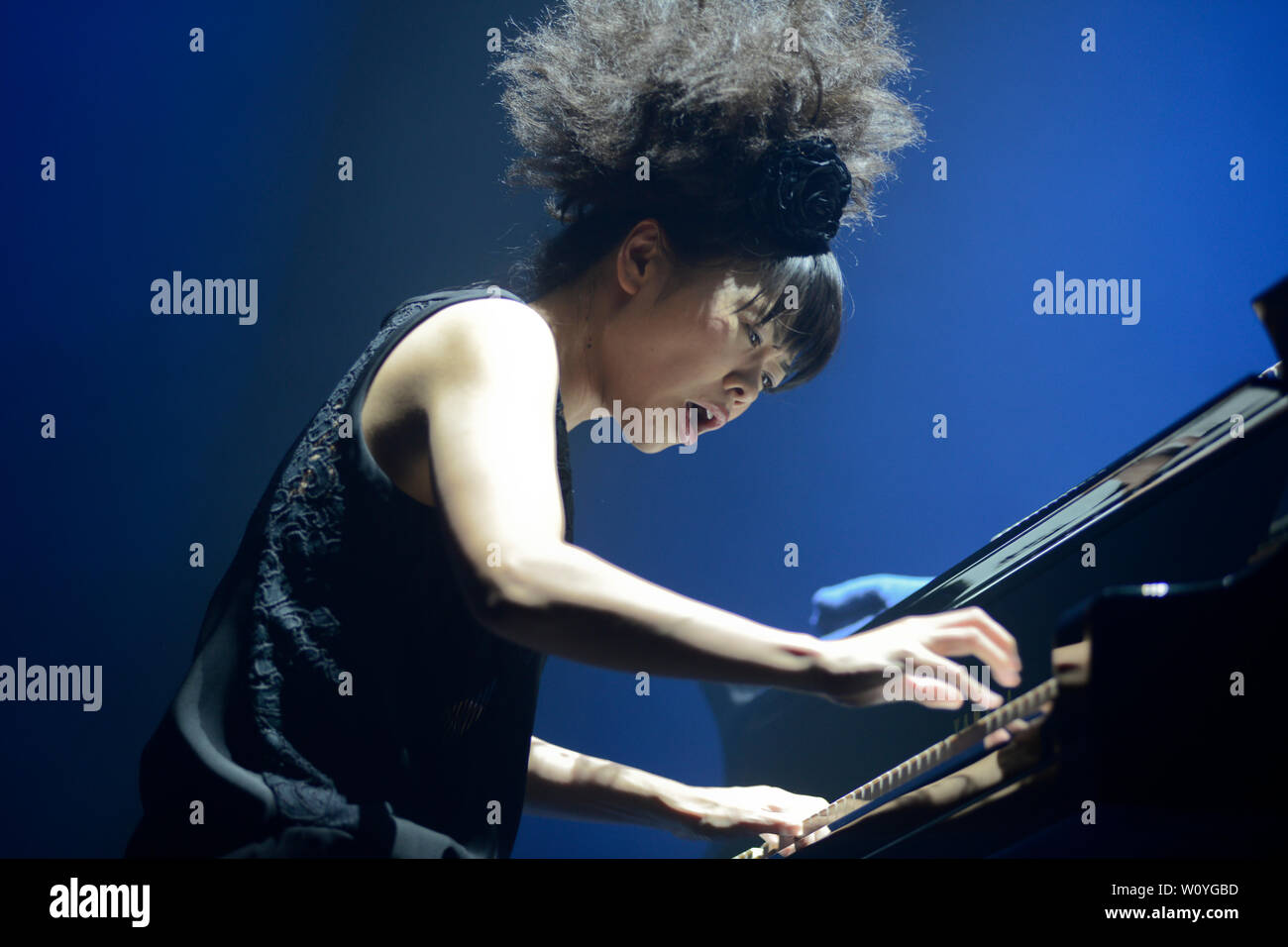 Jazz pianist Hiromi Uehara Stock Photo