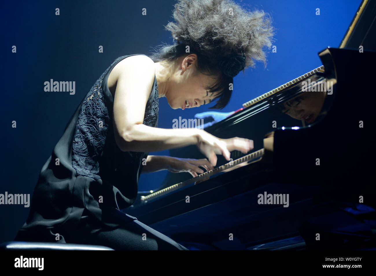 Jazz pianist Hiromi Uehara Stock Photo