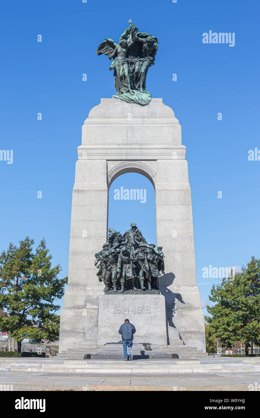 National War Memorial, Ottawa, Canada Stock Photo