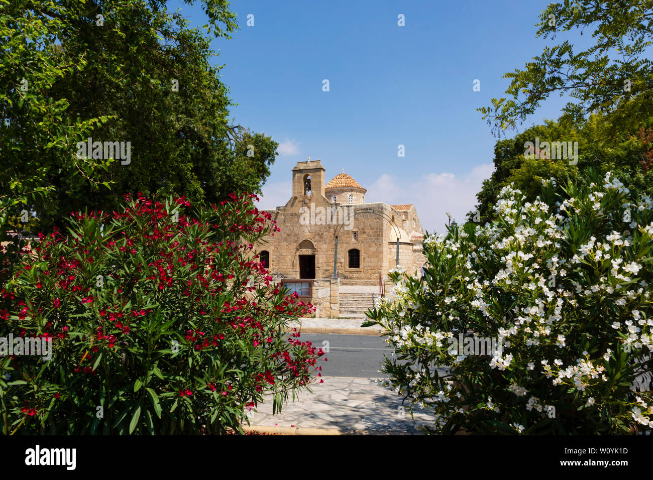 The church of Panagia Angeloktisti, Kiti, Larnaca, Cyprus. june 201 Stock Photo
