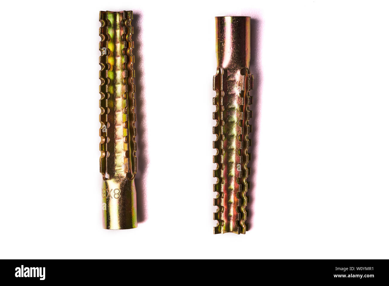 Anchor for concrete and brick, isolated on white background Stock Photo