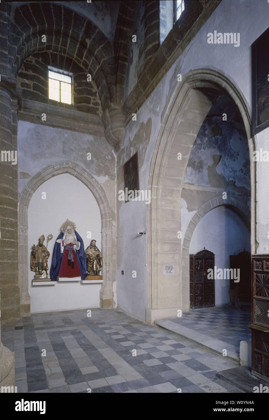 RESTOS GOTICOS. Location: CATEDRAL. Cadiz. SPAIN. Stock Photo