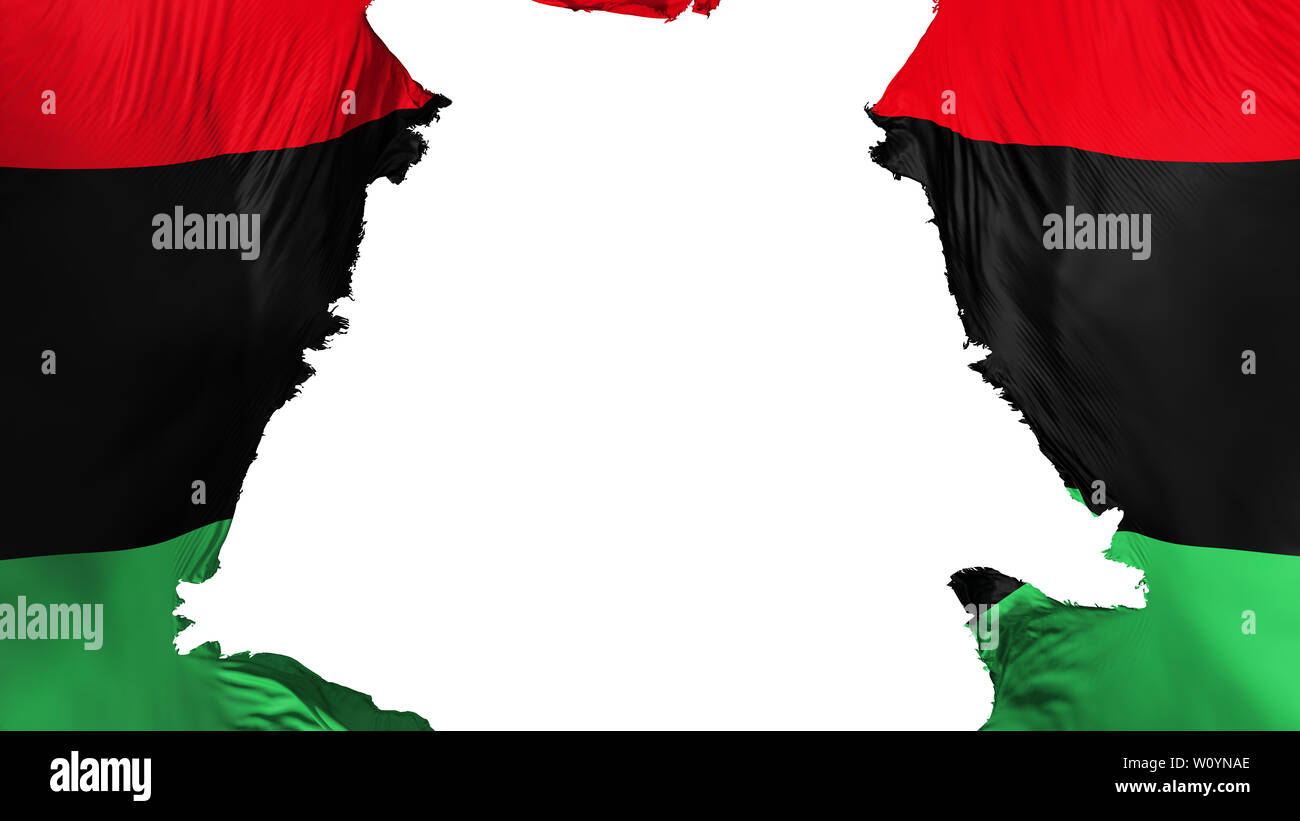 Libya flag ripped apart, white background, 3d rendering Stock Photo - Alamy