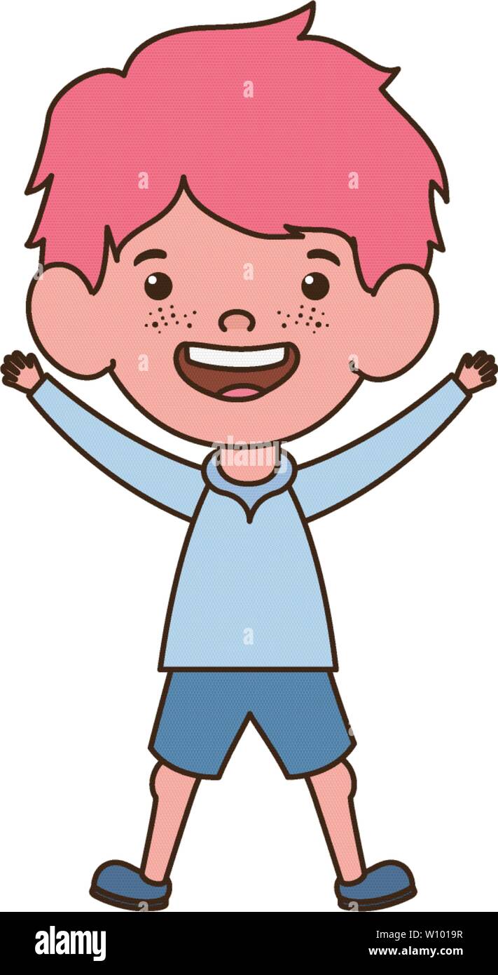 baby boy standing smiling on white background Stock Vector Image & Art ...