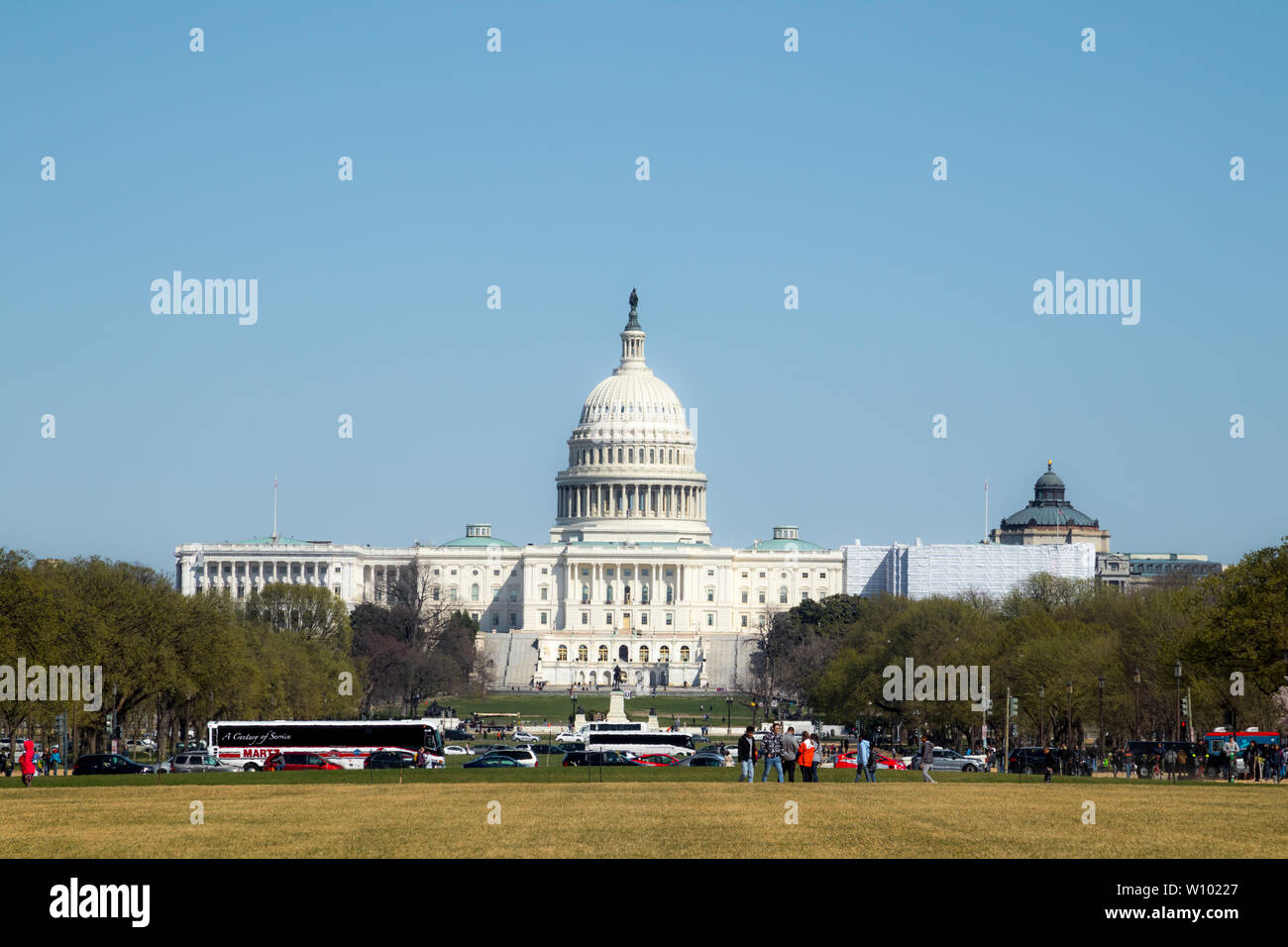 Washington, DC, USA – April 1, 2019: Capitol Building, is the home of the United States Congress and the seat of the legislative branch of the U.S. Stock Photo