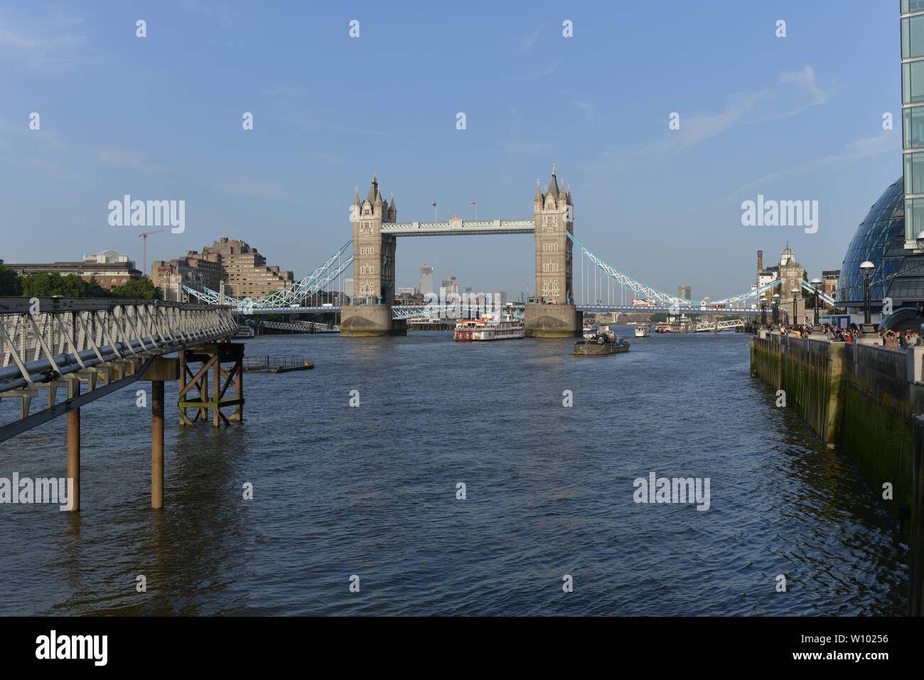 London, UK. 28th June 2019. Tower Bridge by the Summer by the River ...