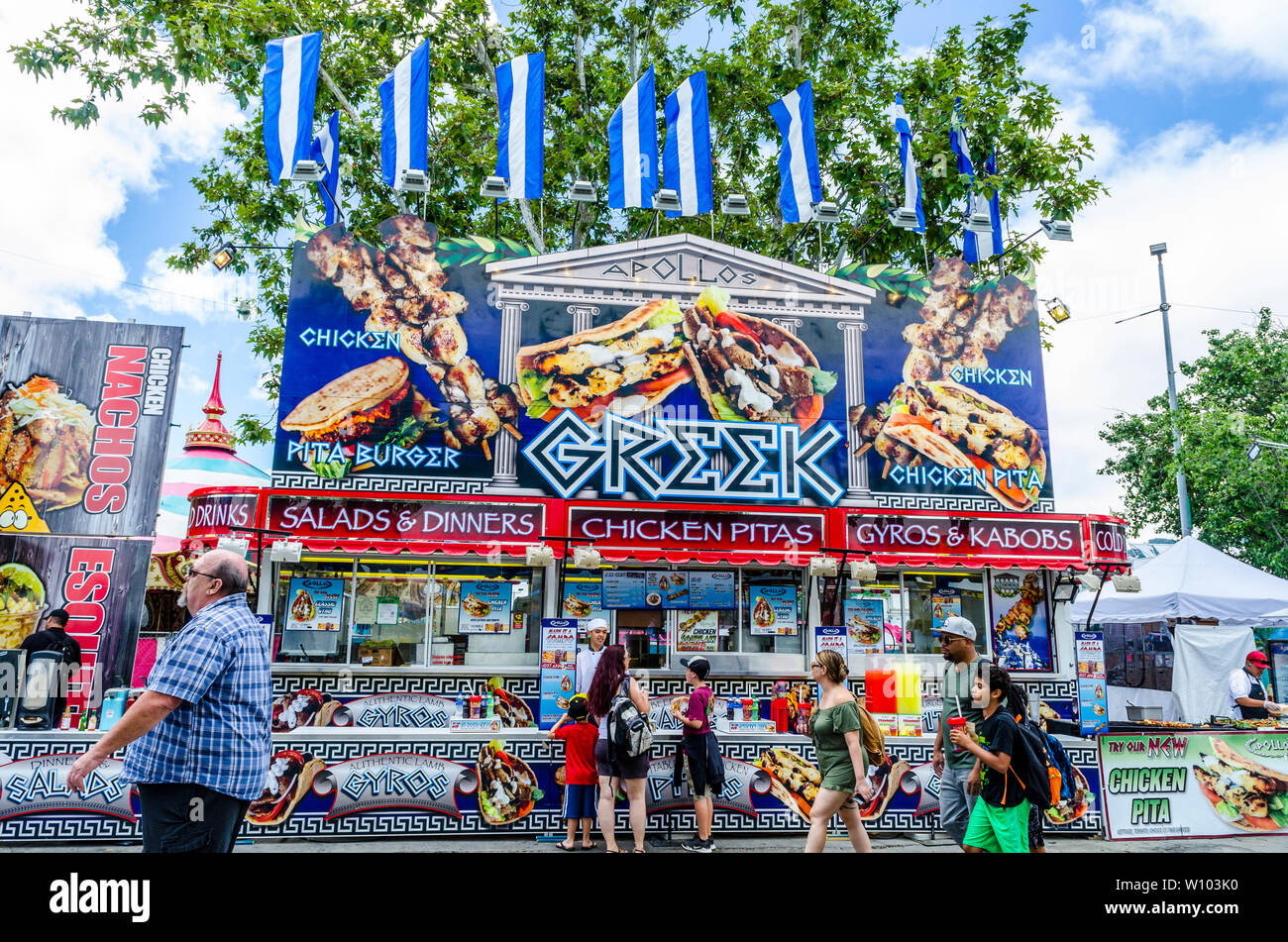 Sights at the Alameda County Fair in Pleasanton California USA Stock Photo