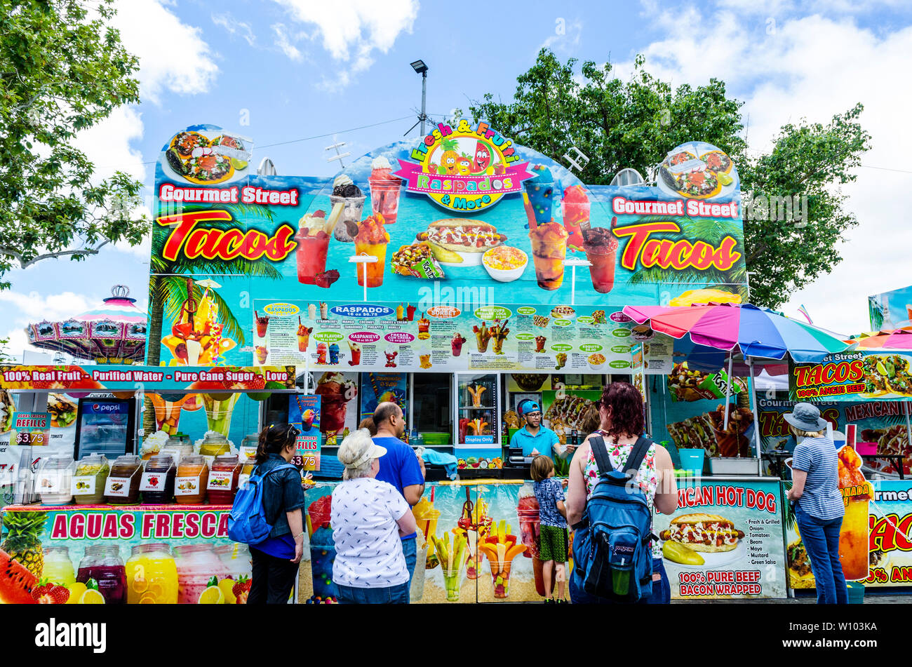 Sights at the Alameda County Fair in Pleasanton California USA Stock