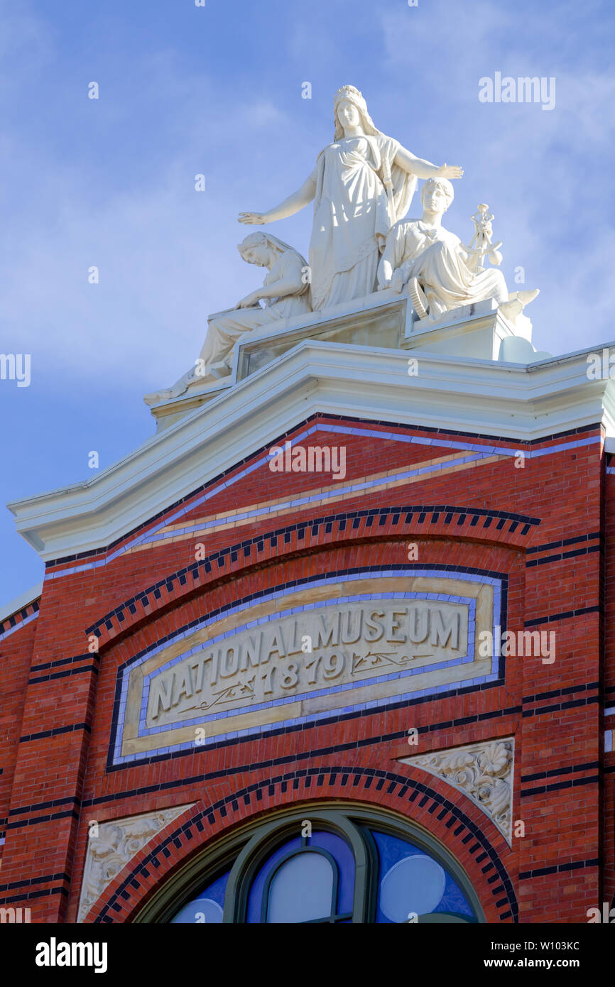 Washington, DC, USA – April 1, 2019: North entrance of the Arts Industries Building Smithsonian Washington DC, National Museum Stock Photo