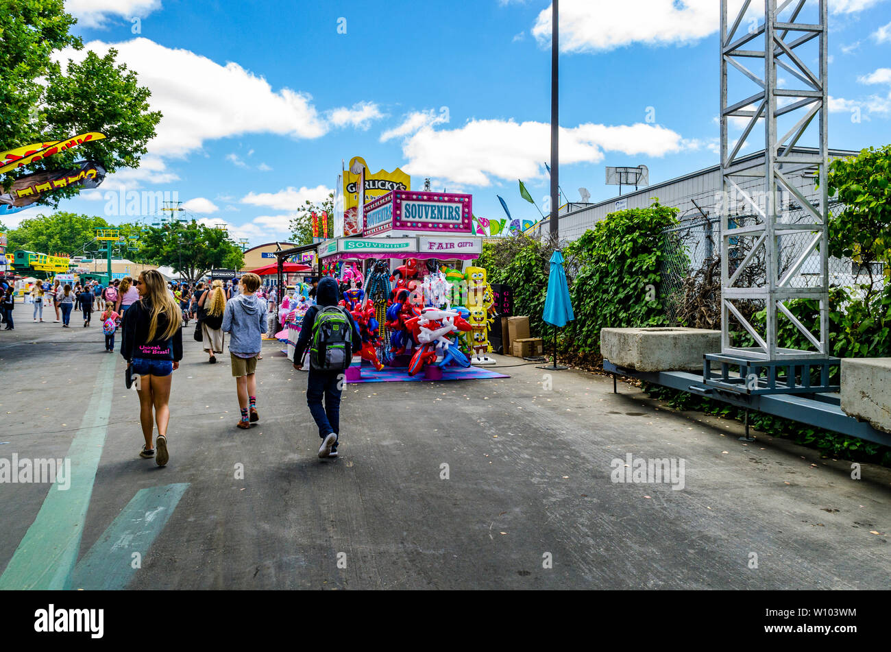 Sights at the Alameda County Fair in Pleasanton California USA Stock