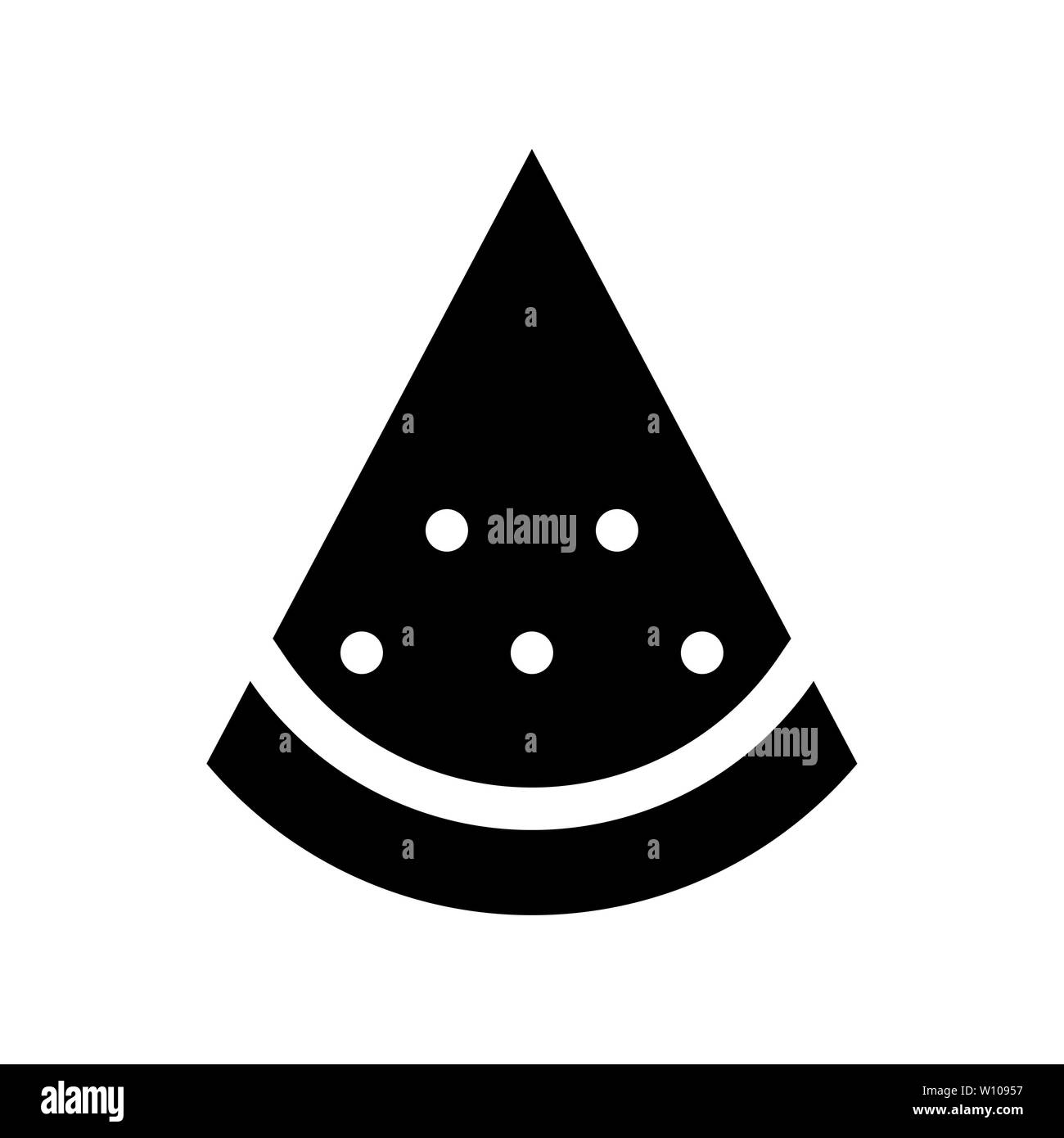 Slice of watermelon Black and White Stock Photos & Images - Alamy