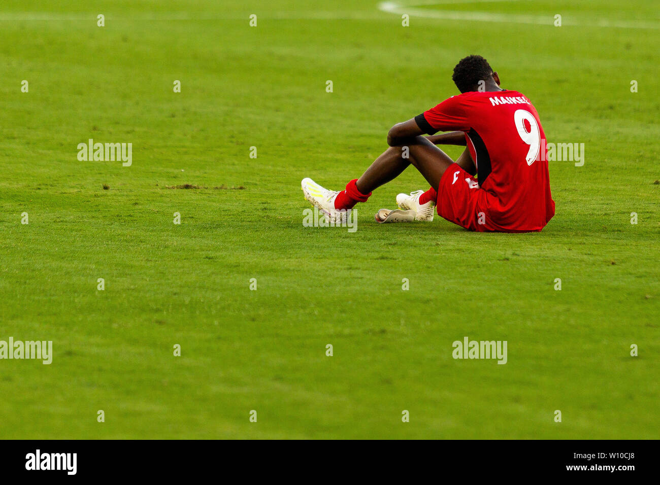 Charlotte, NC, USA. 23rd June, 2019. Cuba forward Maykel Reyes (9 ...