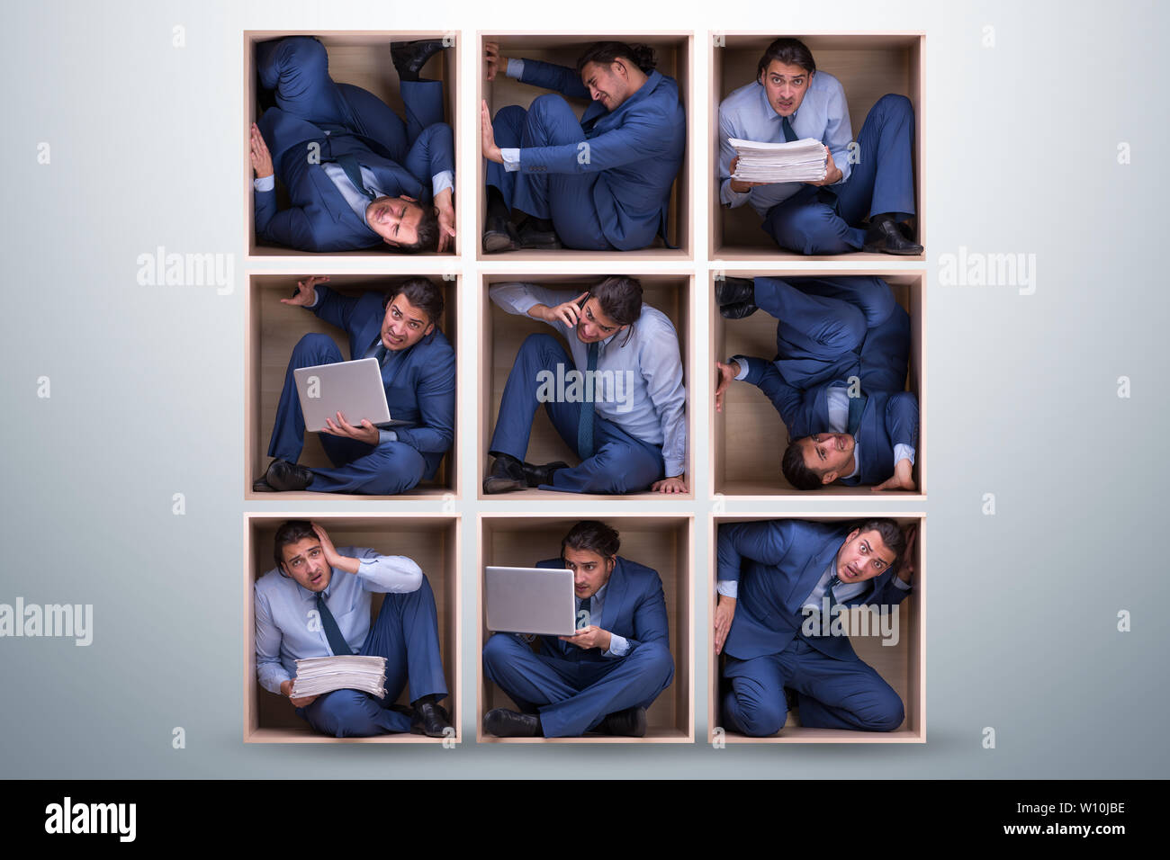 Angry Cubicle Angry employee at cubicle hi-res stock photography and images - Alamy