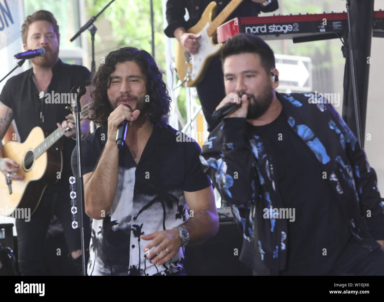 June 28, 2019.Dan Smyers, Shay Mooney of Dan   Shay perform at Citi Concert Series on ToDay Showin New York June 28, 2019 Credit:RW/MediaPunch Stock Photo