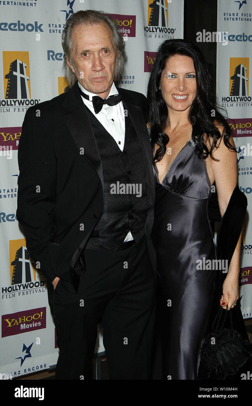 David Carradine and Annie Bierman at The 8th Annual Hollywood Film