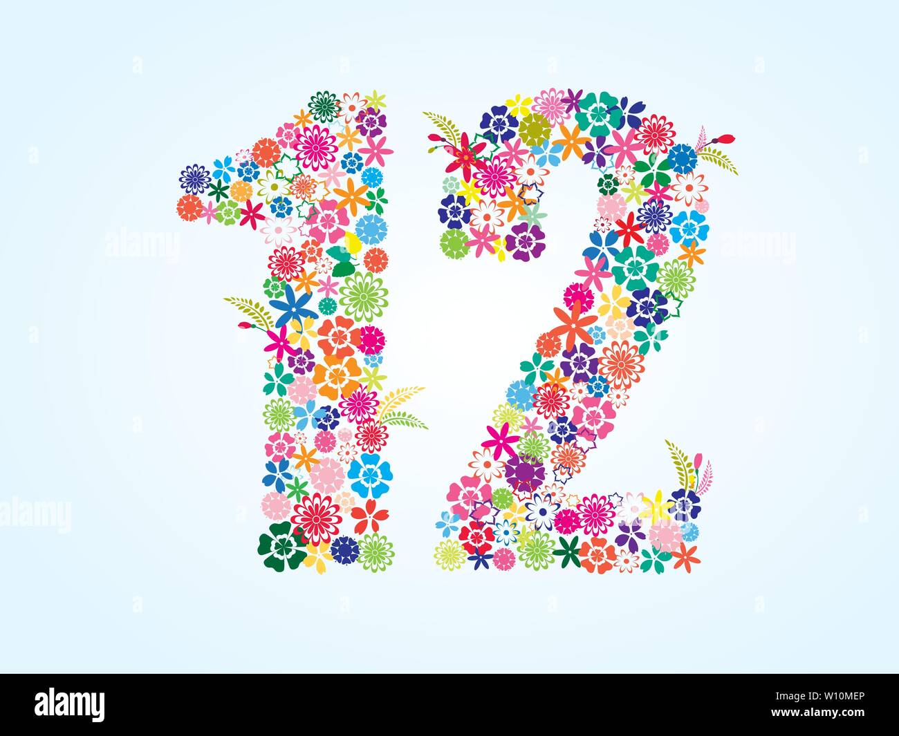 Number 12 twelve Stock Vector Images Alamy Number 12 twelve Stock Vector Images Alamy